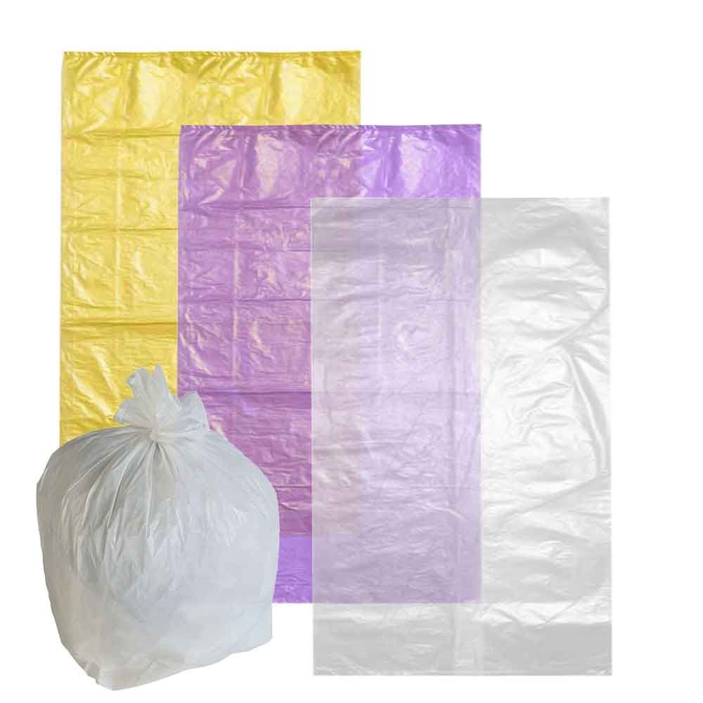20 Sacchetti spazzatura colorati in plastica 55x65cm - PapoLab