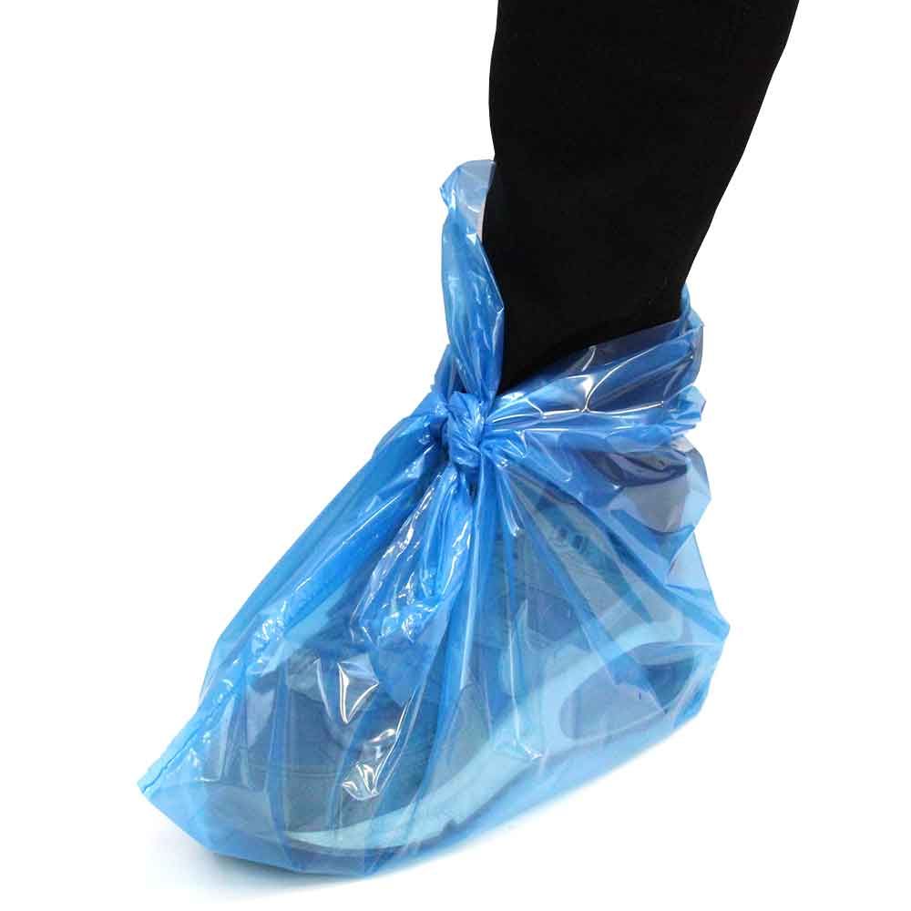 borsa per la conservazione ecologica durevole copriscarpe in plastica blu usa e getta 4 pezzi tessuto a rete traslucido Confezione da 1 borsa per scarpe a reticolo traspirante 