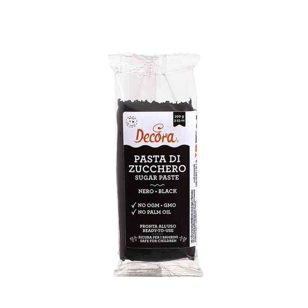 Pasta di zucchero nero per copertura 100 g Decora - PapoLab