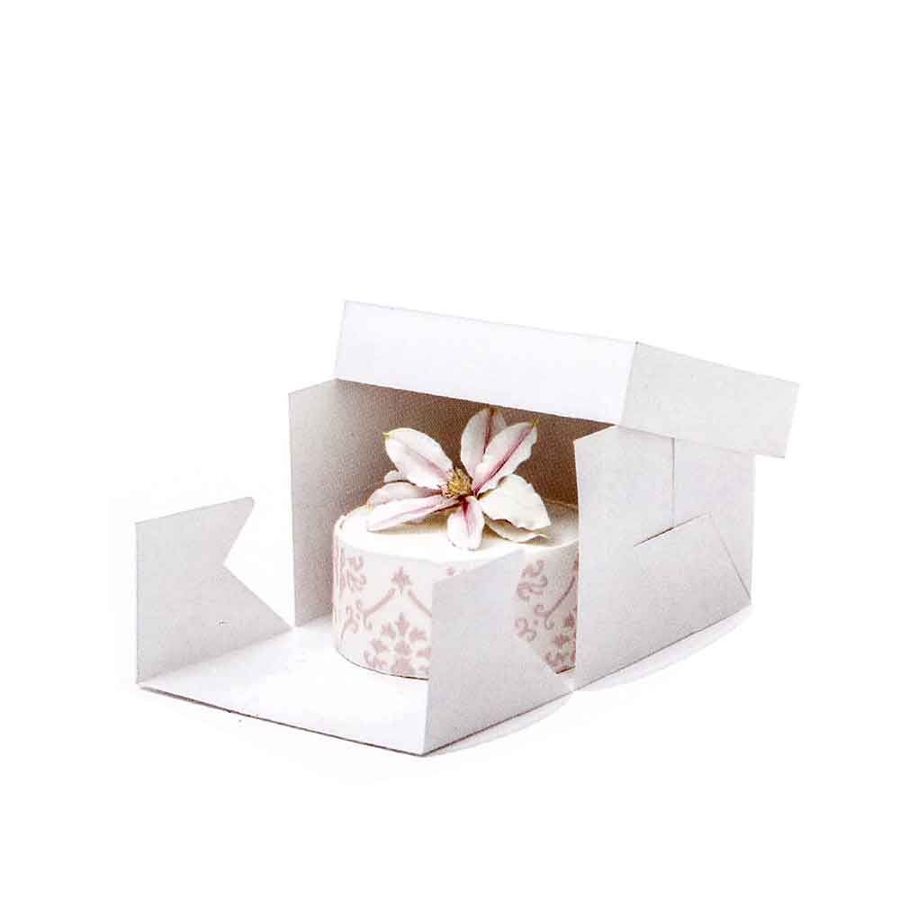 30,4 cm Its Just A Box colore: bianco White Contenitore per torta con coperchio amovibile 