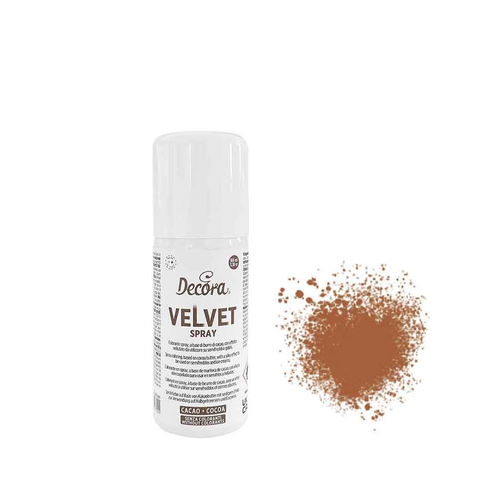 Colorante alimentare spray effetto velluto cacao 100 ml - PapoLab