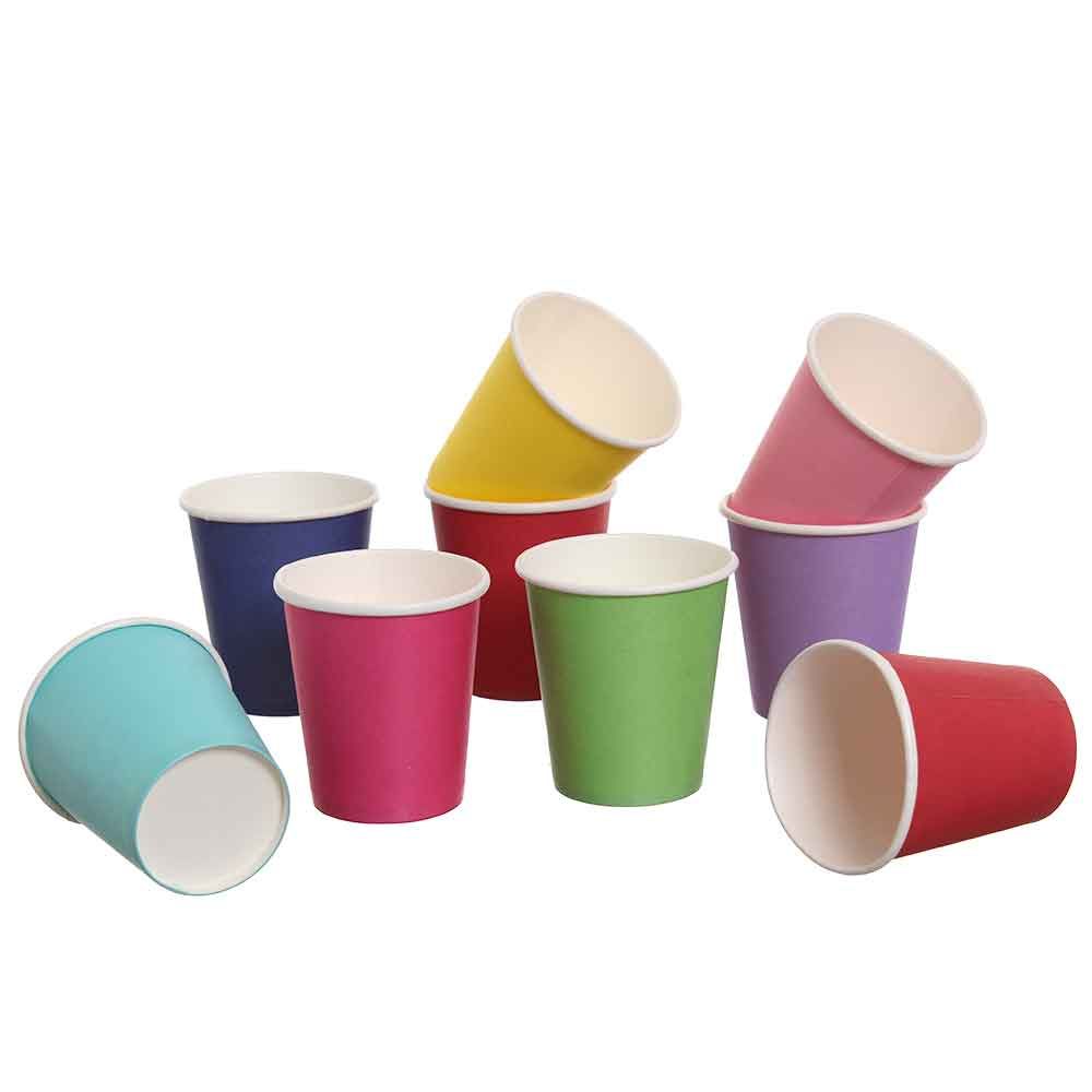 Bicchierini di carta colorati da caffè 80 ml In offerta - PapoLab