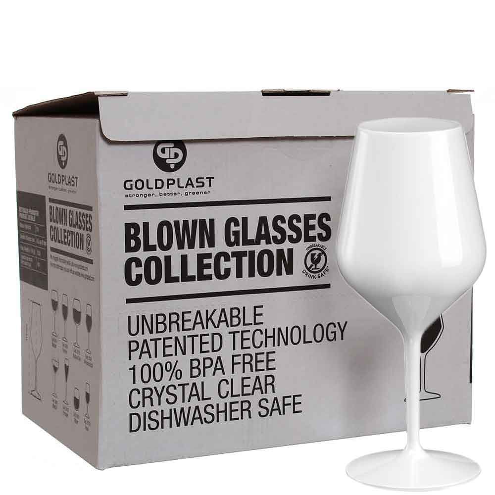Bicchieri da vino in plastica Wisolt Confezione da 4 bicchieri Bicchieri Bicchiere da vino rosso bianco infrangibile riutilizzabili Stemless 16 ml 450 ml 