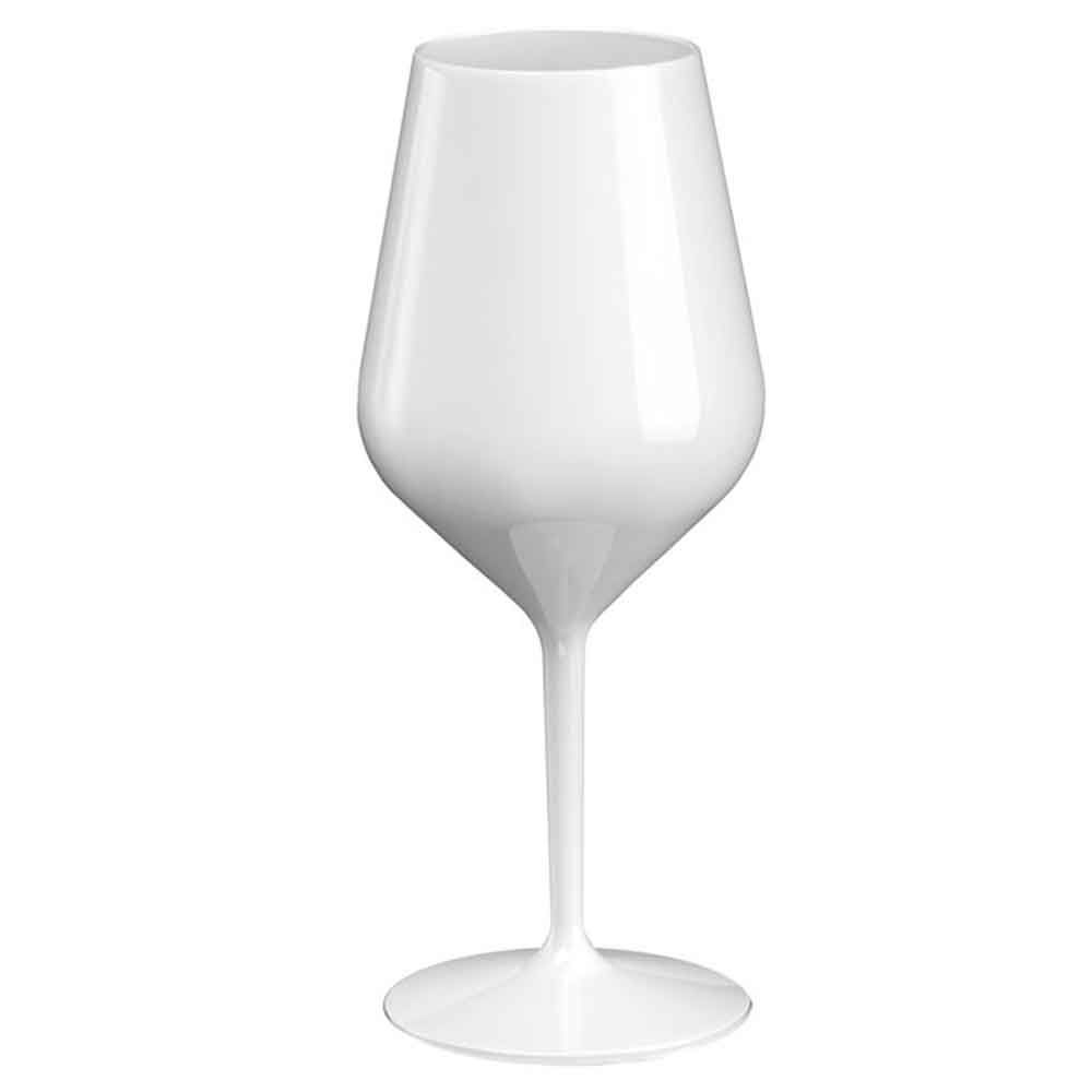 Set 6 bicchieri calici da vino bianchi infrangibili 470cc - PapoLab
