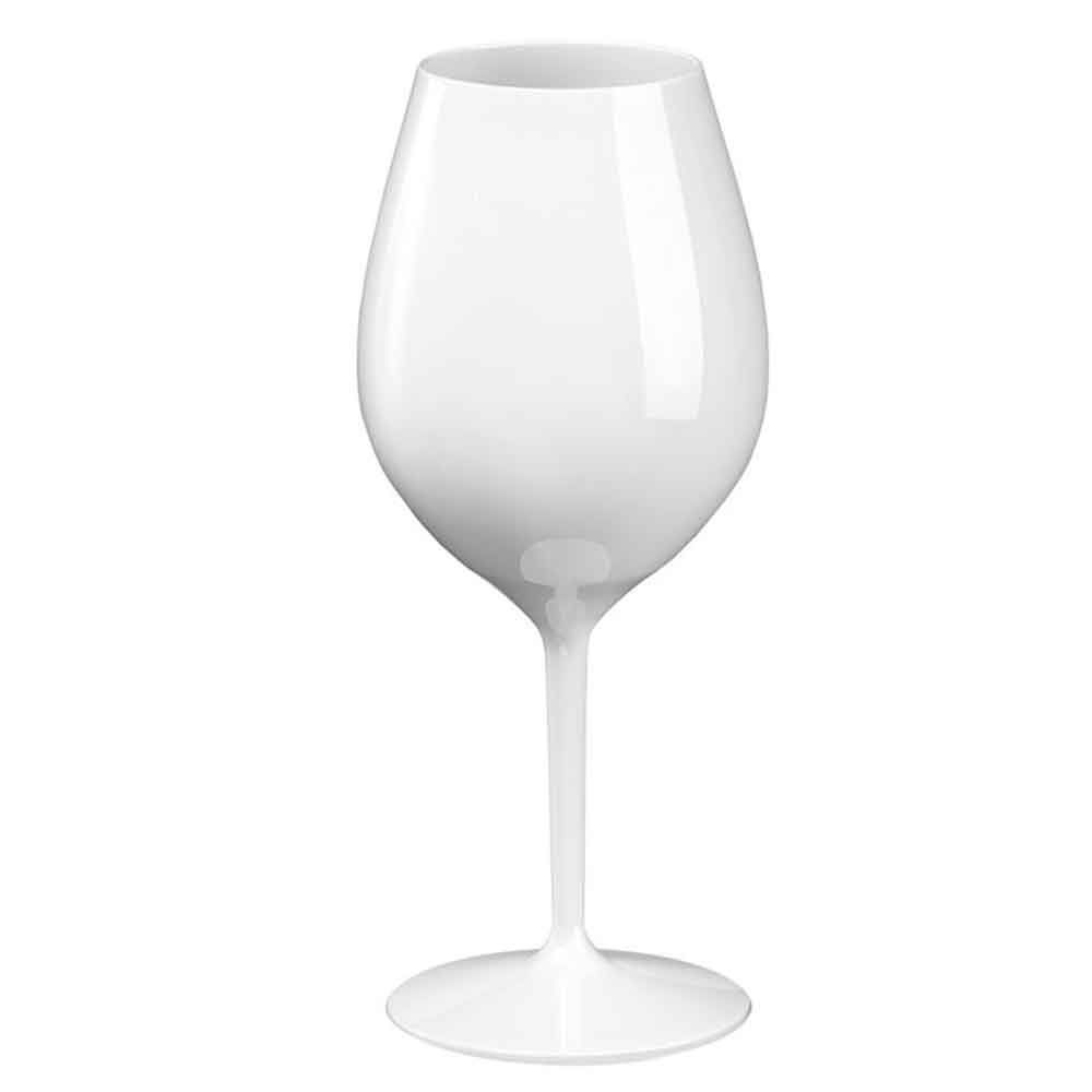 BRYNA - Set 6 Pezzi Bicchieri Calice Vino 33 Cl in Policarbonato