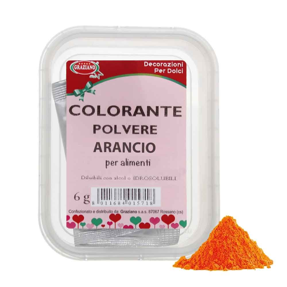 Colorante Alimentare in Polvere Arancione 6g in Offerta - PapoLab