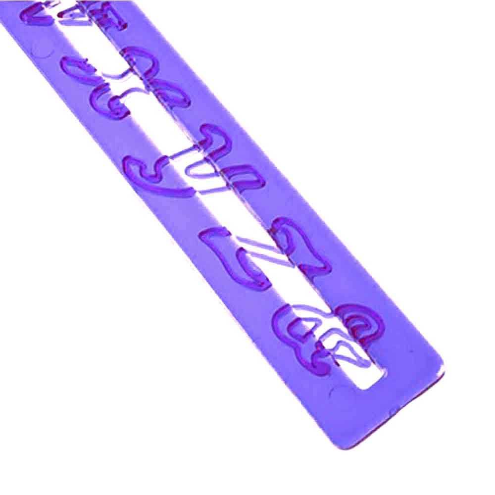 Alfabeto con Numeri e Simboli matematici KAISHANE Set di 41 Formine per Biscotti Plastica 