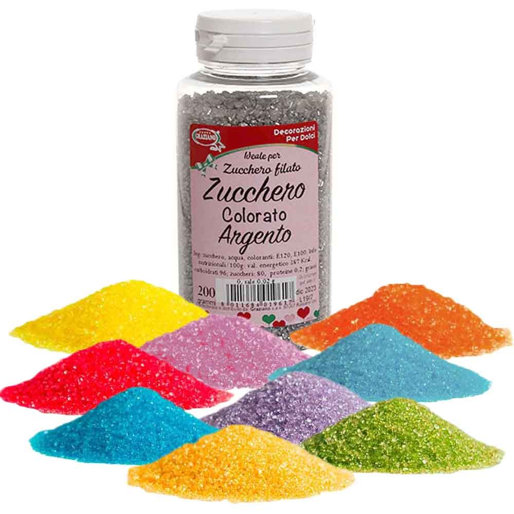 1 KG di zucchero colorato aromatizzato allo zucchero filato colorato