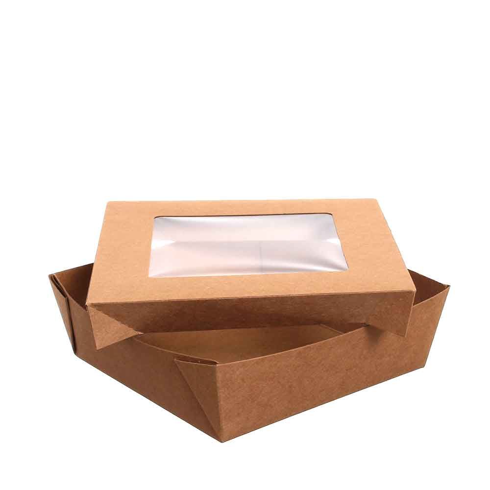 Box scatole takeaway da asporto coperchio a finestra 1000ml - PapoLab