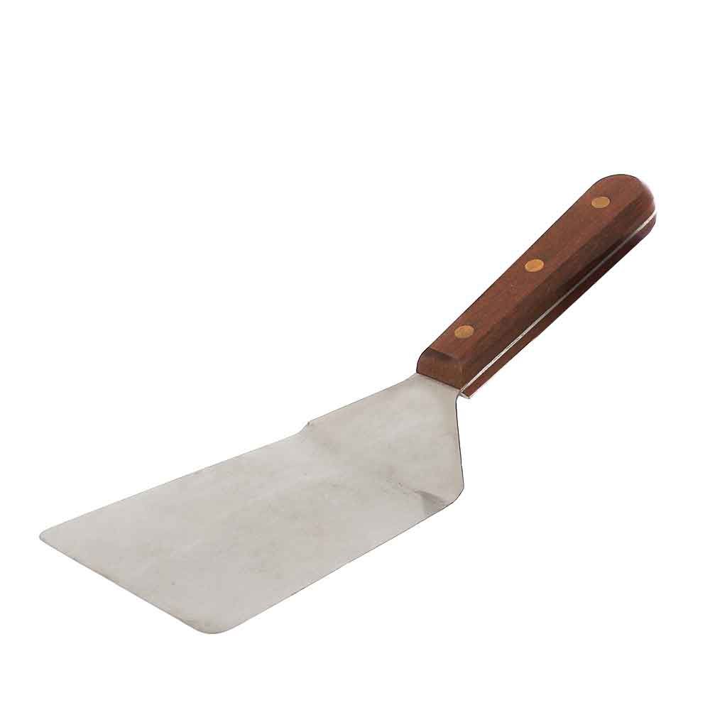 Spatola per lasagne lama acciaio inox 15 cm manico in legno - PapoLab