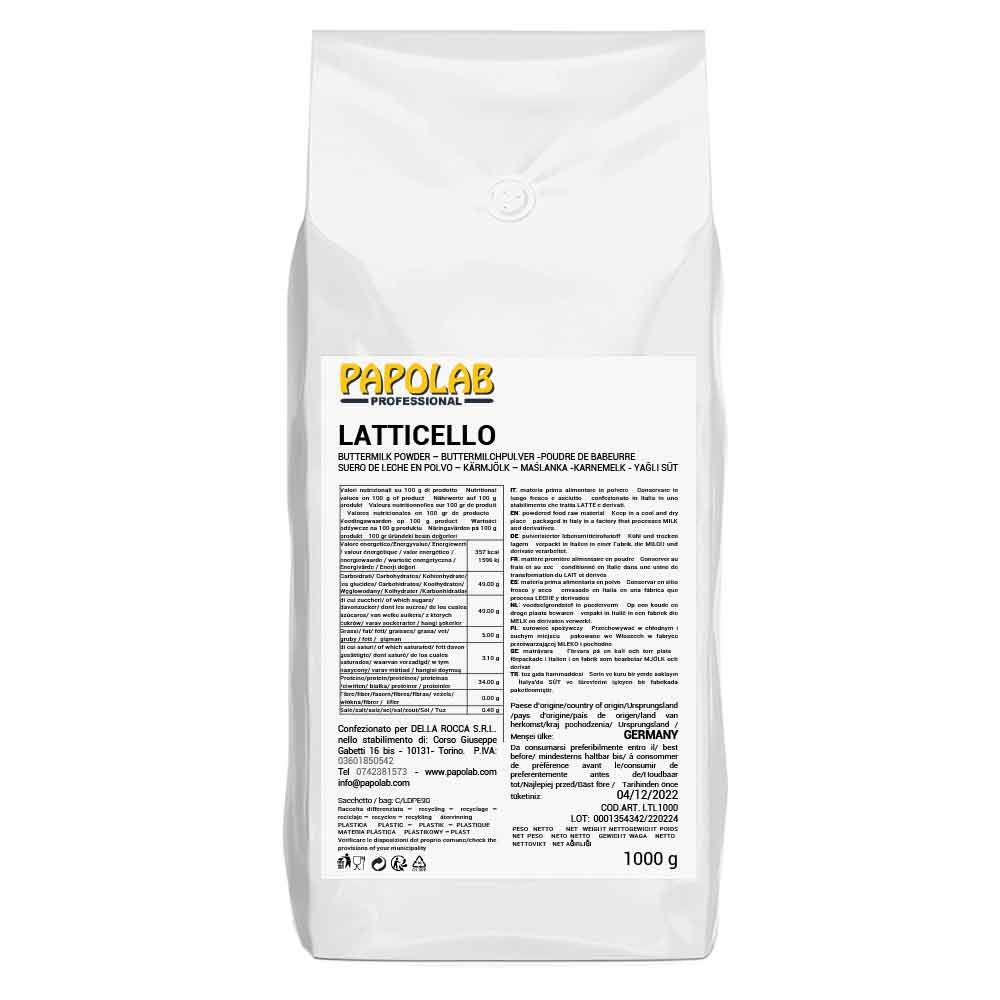 Latte intero in polvere per gelati e dolci 1000 g Papolab - PapoLab