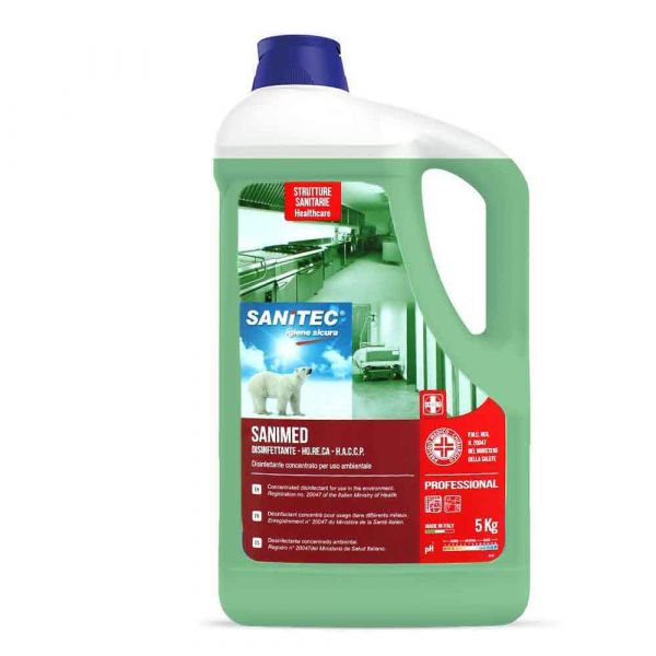 Sanimed disinfettante concentrato per uso ambientale Sanitec 5 L