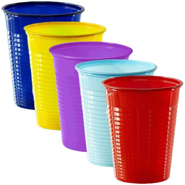 Bicchieri di plastica colorati usa e getta DOpla Colors