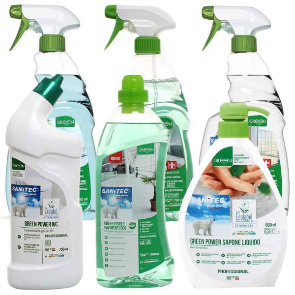 Kit detergenza Ecolabel Sanitec 