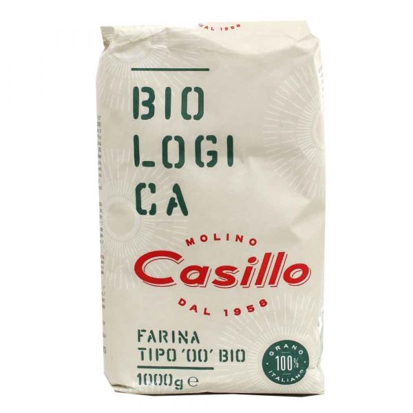 Farina di grano tenero tipo 00 biologica W200 Casillo 1 kg