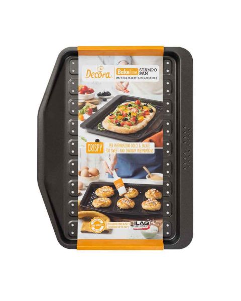 Teglia crispy rettangolare 41x31,5xh2,5cm