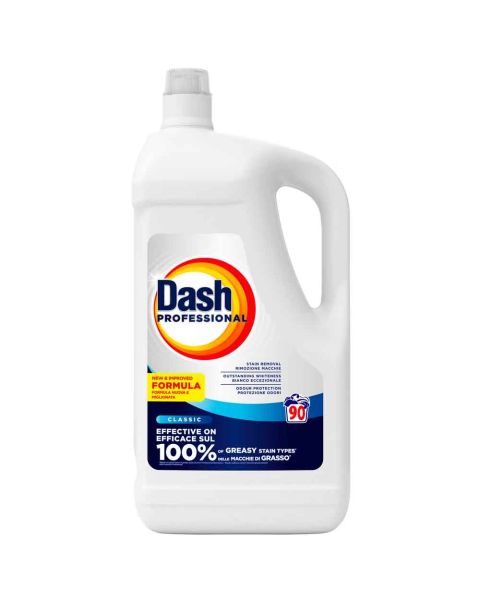 Dash detersivo liquido per lavatrice professionale 4,05L 90 misurini