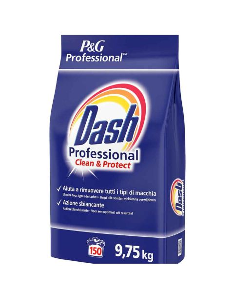Dash Clean & Protect detersivo in polvere professionale 9,75kg 150 lavaggi