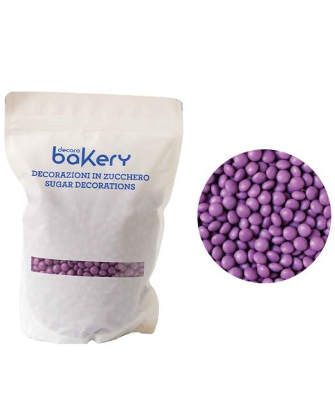 Mini Lenti di cioccolato viola per cake design 1kg Bakery