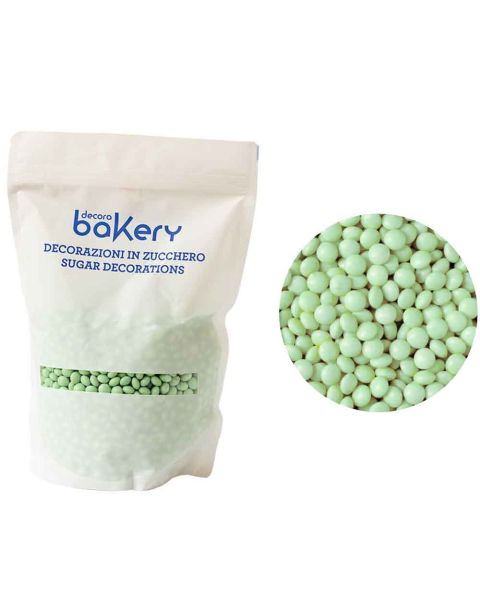 Mini Lenti di cioccolato verde chiaro per cake design 1kg Bakery