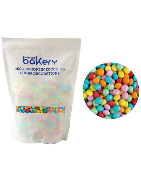 Mini Lenti di cioccolato arcobaleno per cake design 1kg Bakery