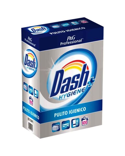 Dash Hygiene+ detersivo in polvere professionale 5kg 100 lavaggi