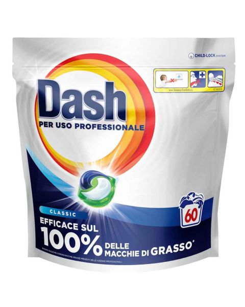 Dash Pods Professional detersivo per lavatrice professionale 60 lavaggi
