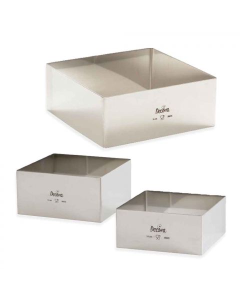 Sagome quadrate inox varie misure Decora