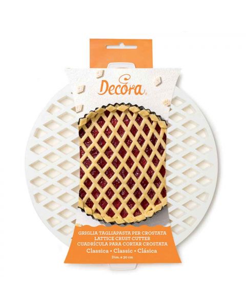 Griglia Tagliapasta a losanghe per crostata in plastica tonda Ø30cm