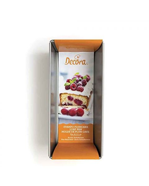 Stampo Plum cake in acciaio antiaderente 25 x 11,5 x h 7 cm Decora