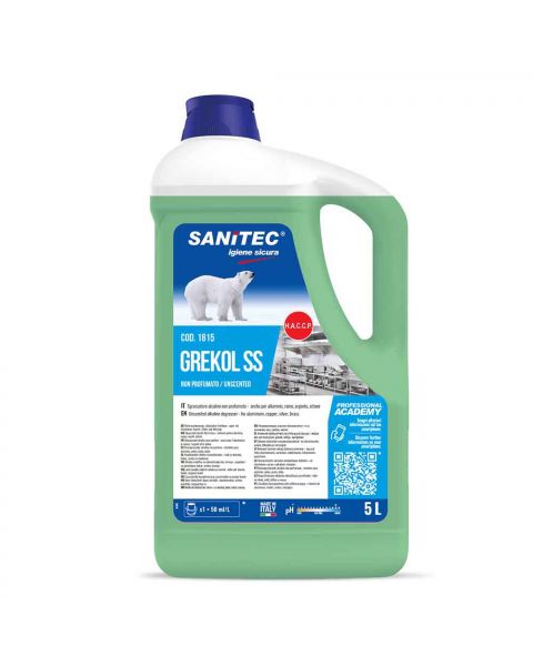 Grekol SS detergente sgrassante alcalino non profumato Sanitec 5 L