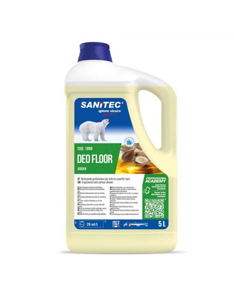 Deo Floor detergente profumato per superfici all'argan Sanitec 5 L