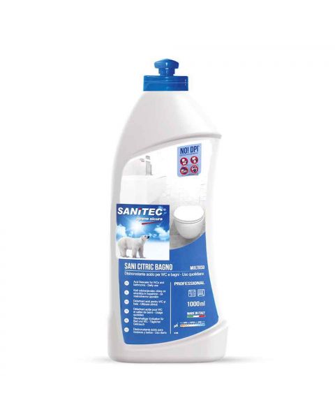 Sani Citric Bagno detergente disincrostante per WC e bagni Sanitec 1 L