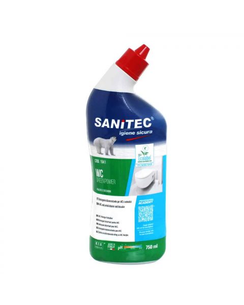 Wc Gel Green power detergente disincrostante ecologico Sanitec 750ml