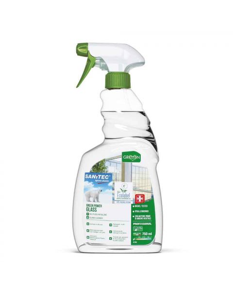 Green Power Glass spray vetri antialone ecologico Sanitec 750 ml