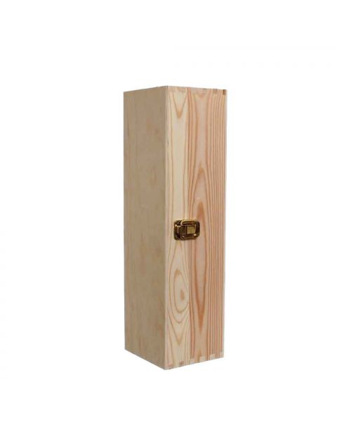 Cassetta scatola in legno per 1 bottiglia vino da 75 cl