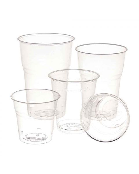 50 Bicchieri compostabili in PLA trasparente Ilip BIO