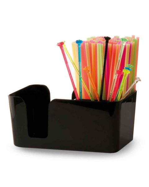 Bar organizer Bar caddy nero con oggetti