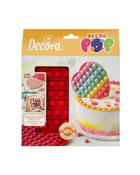 Stampo antiaderente in silicone Decorpop Cuore 18,5x17cm Decora