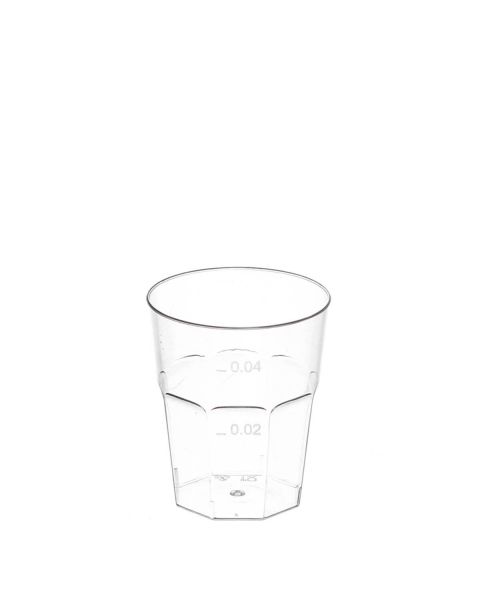 Bicchierini da shot monouso di plastica PS trasparente 50cc