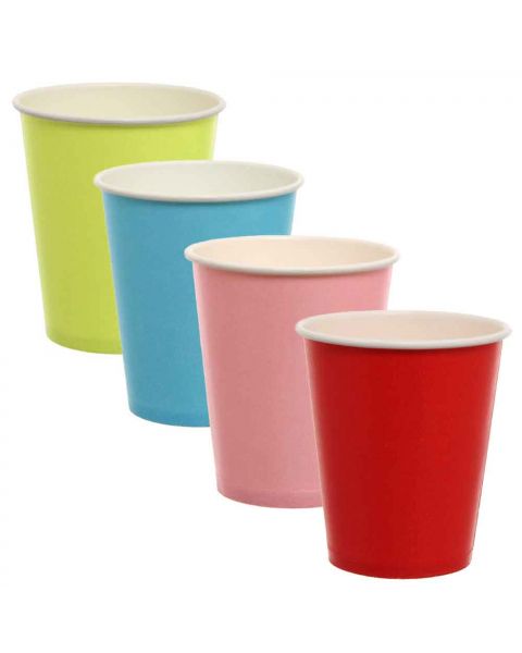 Bicchieri di cartoncino colorati DOpla Party 250ml vari colori