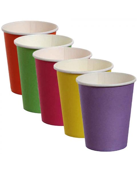 Bicchieri di cartoncino colorati DOpla Party 240ml vari colori