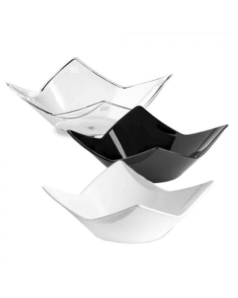 Piattini monoporzioni eleganti aperitivo finger food Domino