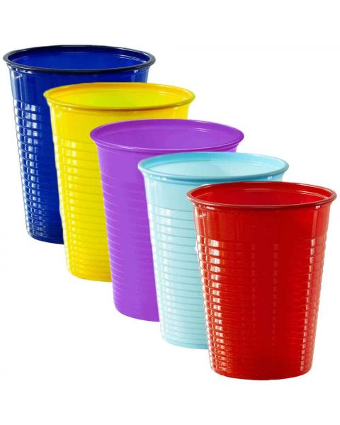 Bicchieri di plastica colorati usa e getta DOpla Colors
