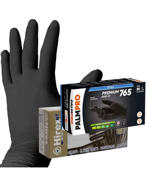 Guanti nitrile nero Icoguanti Hirex NT 