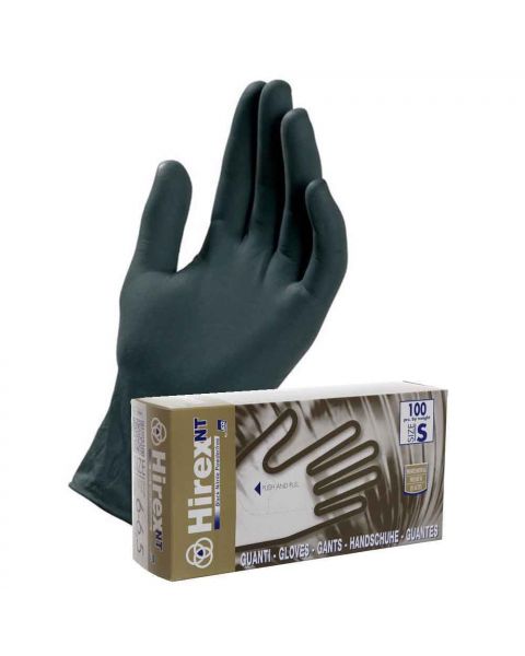 Guanti nitrile nero Icoguanti Hirex NT 