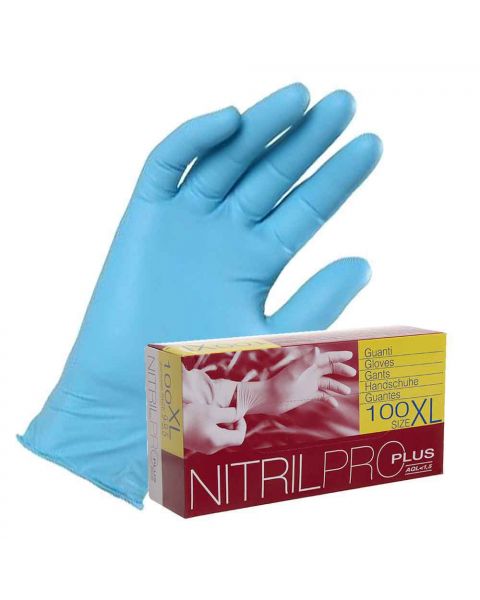 Guanti nitrile azzurri Icoguanti Nitril Pro Plus taglie a scelta