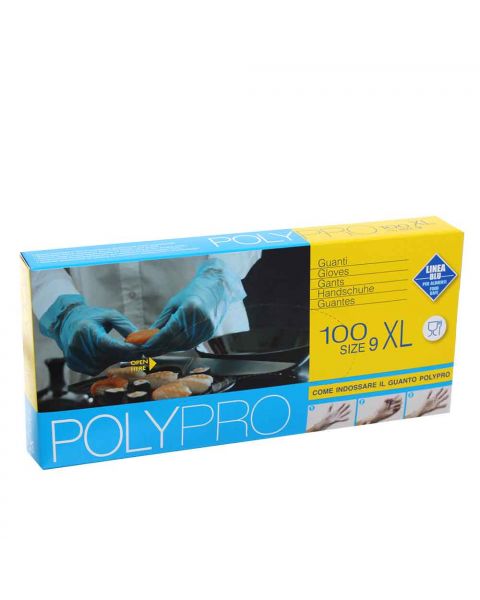 100 Guanti monouso per alimenti in TPE Icoguanti POLY Pro XL