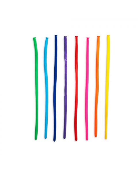 100 Palloncini Modellabili Lattice Colorati Medi 120 cm 