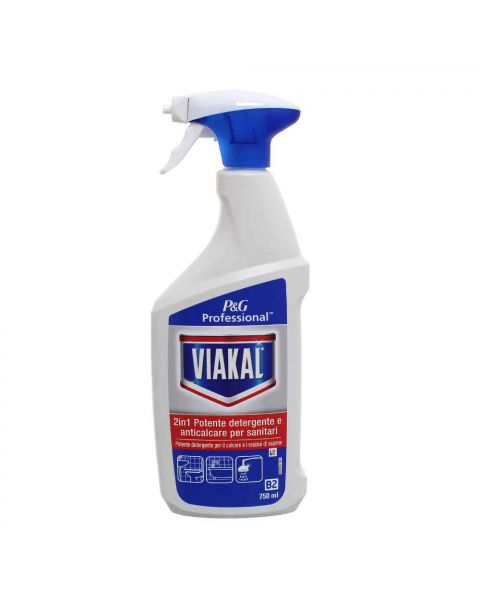 Viakal spray anticalcare 2in1 per sanitari P&G Professional 750 ml